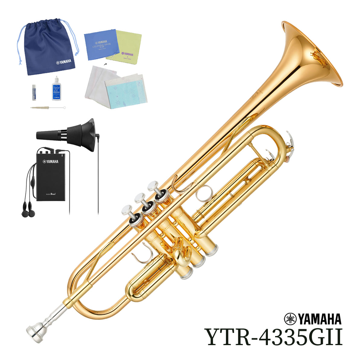 【あす楽対象商品】YAMAHA / YTR-4335GII ヤマハ トランペット ラッカー仕上 YTR4335G2《サイレントブラスセット》《未展示・倉庫保管新品をお届け※もちろん出荷前調整》【YRK】