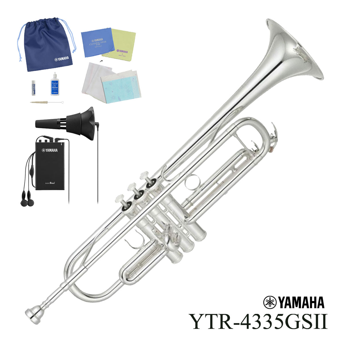 【あす楽対象商品】YAMAHA / YTR-4335GSII ヤマハ トランペット シルバーメッキ仕上 YTR4335GS2《サイレントブラスセット》《未展示倉庫保管新品》《出荷前調整》【5年保証】【YRK】