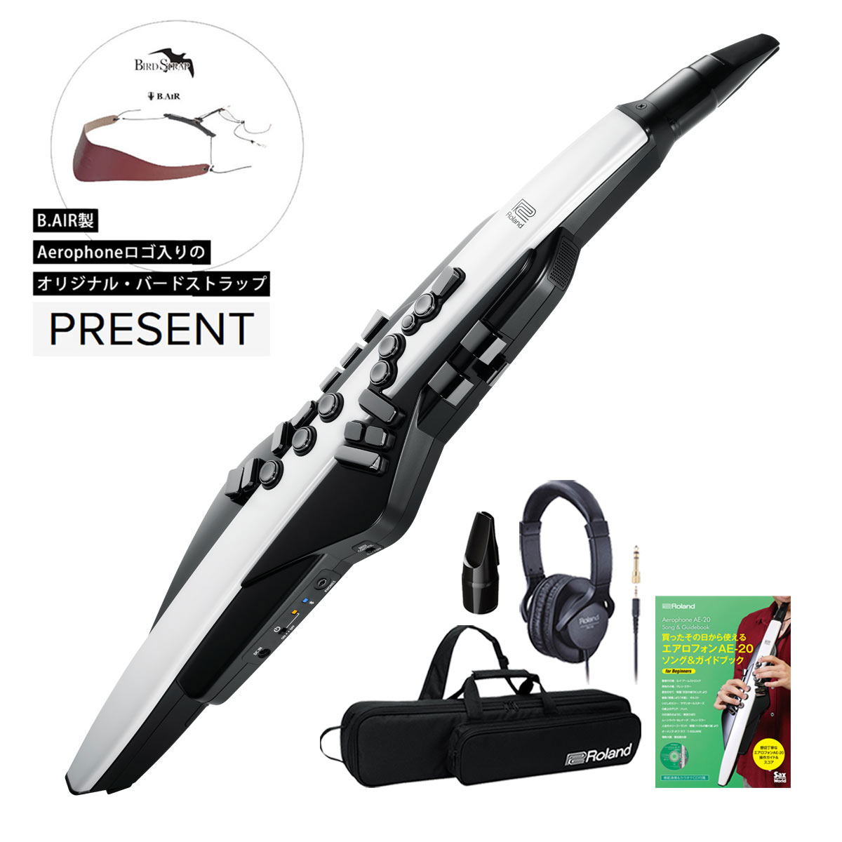 【あす楽対象商品】Roland / AEROPHONE AE-20 エアロフォン デジタル管楽器 《オフィシャルアクセセット》《オリジナ…