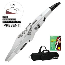 【あす楽対象商品】Roland / AEROPHONE AE-20W ホワイト エアロフォン オフィシャルガイドブックセット《オリジナルBird Strap/+2100000442959》【PNG】