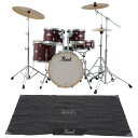 Pearl / EXX785N/C #864 サテンスカーレット コンパクトサイズ ドラムセット 純正マットセット【お取り寄せ商品】