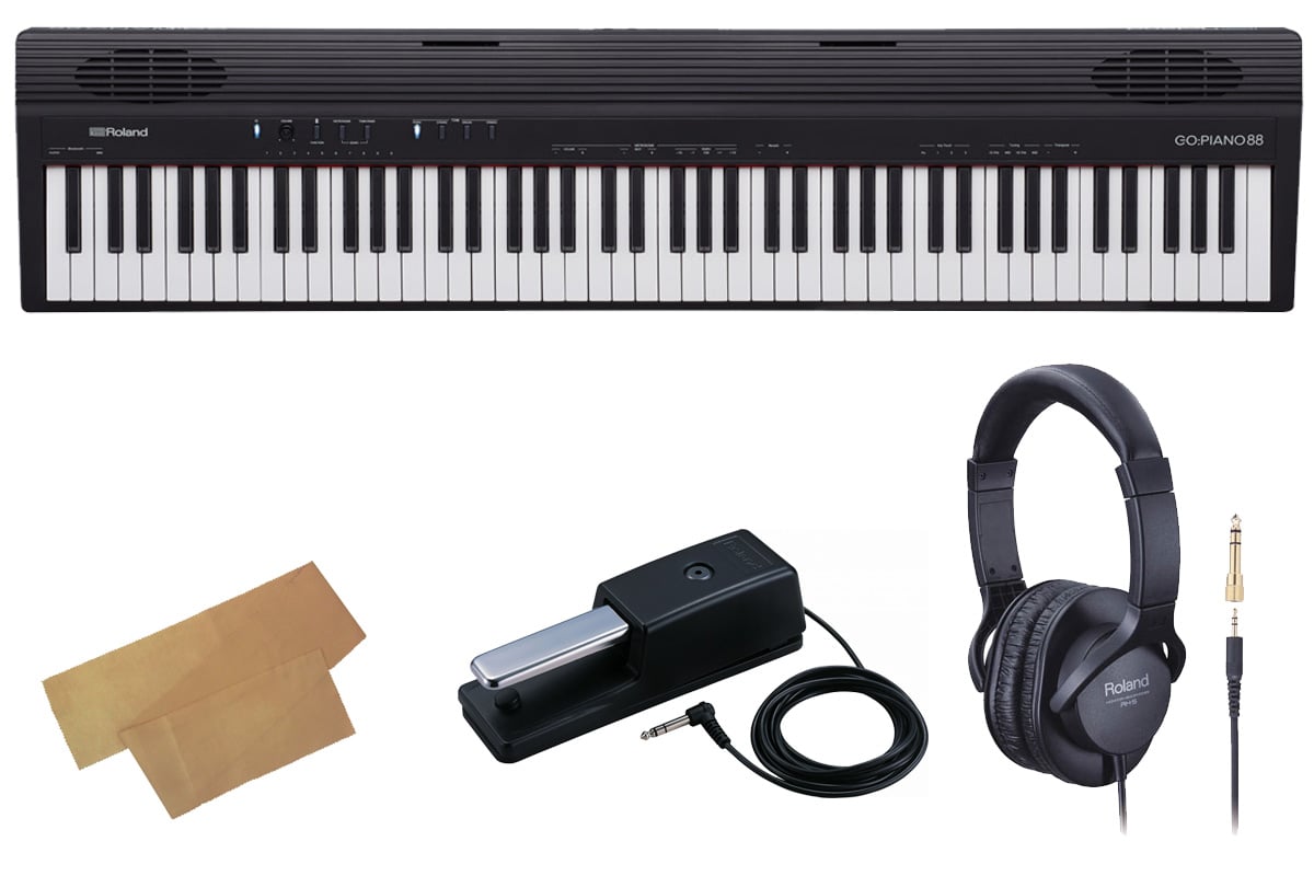 【あす楽対象商品】Roland ローランド / GO-88P(GO:PIANO88) [ダンパーペダル＆ヘッドホンセット！]《キーカバープレ…