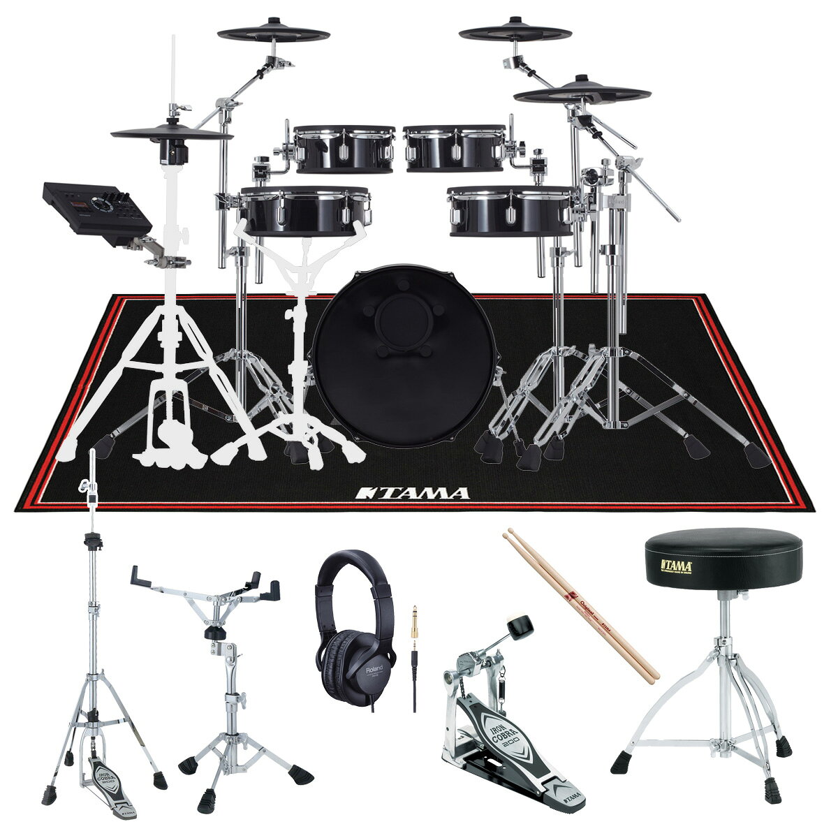 Roland / VAD307 TAMAオプションフルセット w/ドラムカーペットS【PNG】