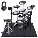 Roland / VQD106 TAMAキックペダルと純正イスを採用したフルセット w/TDM-10(Vドラムマット)【PNG】