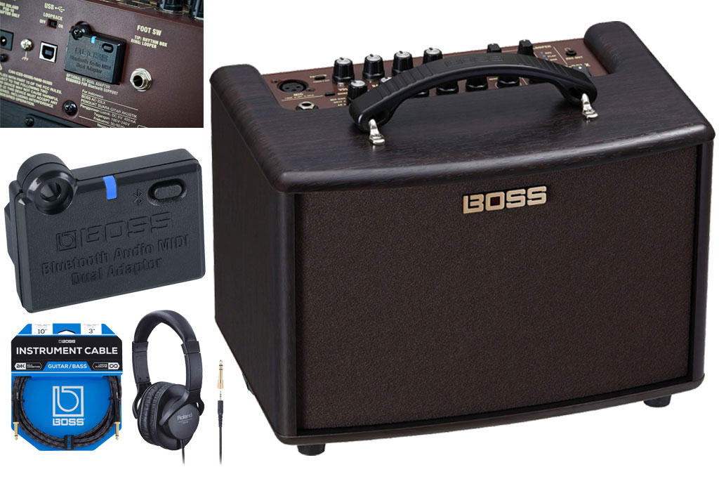 【あす楽対象商品】BOSS / AC-22LX Acoustic Amplifier 10W アコースティックギター用アンプ AC22LX BT-DUAL 同時購入セット 《BOSSロゴ入りラバーウッドスタンドプレゼント/ 2100000537815》【YRK】