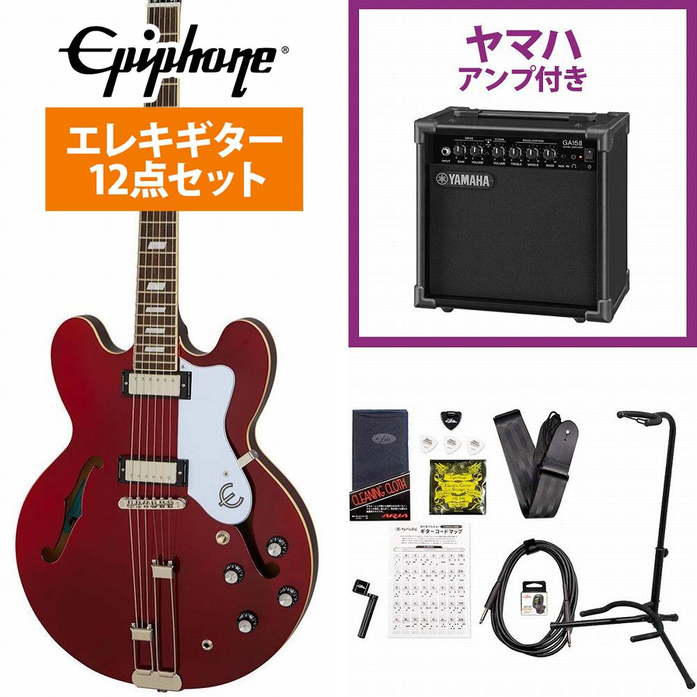 Epiphone / Riviera Sparkling Burgundy (SBU) セミアコ YAMAHA GA15IIアンプ付属初心者セット！《+4582600680067》【YRK】