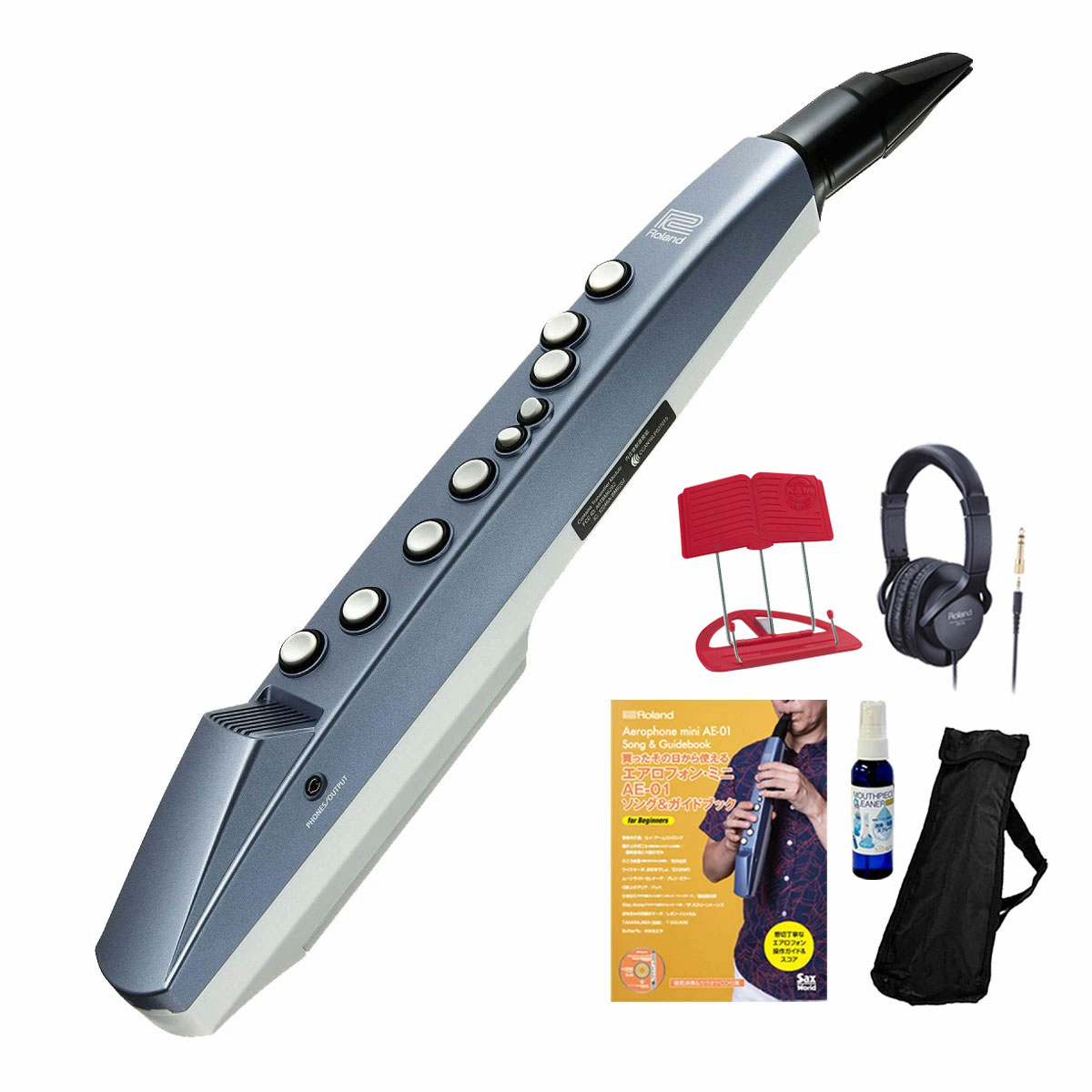 Roland ローランド / Aerophone mini AE-01 エアロフォン ミニ ご自宅練習5点セット