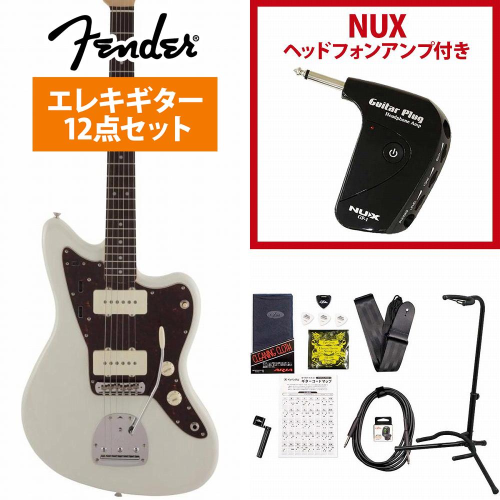 Fender / Made in Japan Traditional 60s Jazzmaster Rosewood Fingerboard Olympic White フェンダー GP-1アンプ付属エレキギター初心者セット《+4582600680067》【YRK】