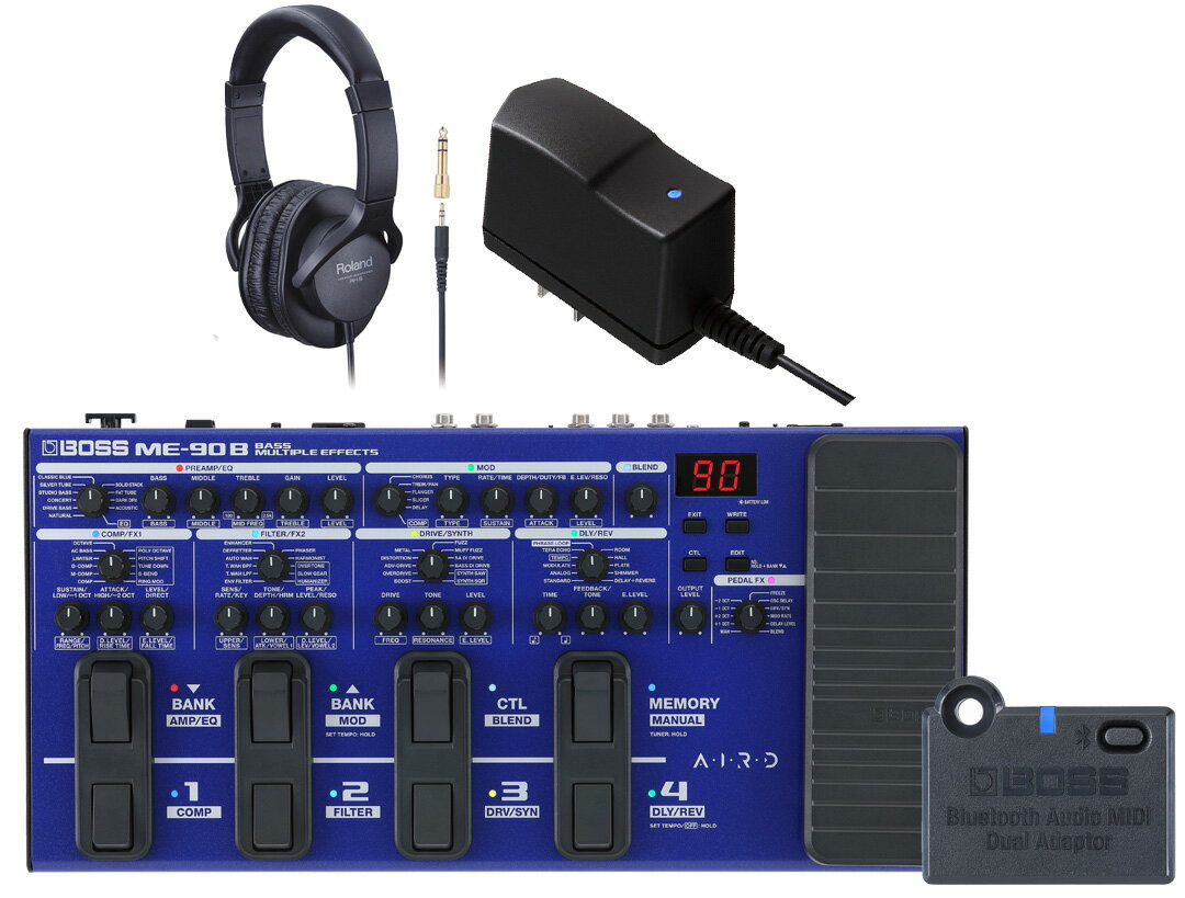 樂天商城 - BOSS / ME-90B Bass Multiple Effects ベース用 マルチエフェクター ME90B [BT-DUAL + 純正アダプター同時購入セットVer2.0]【YRK】【PTNB】