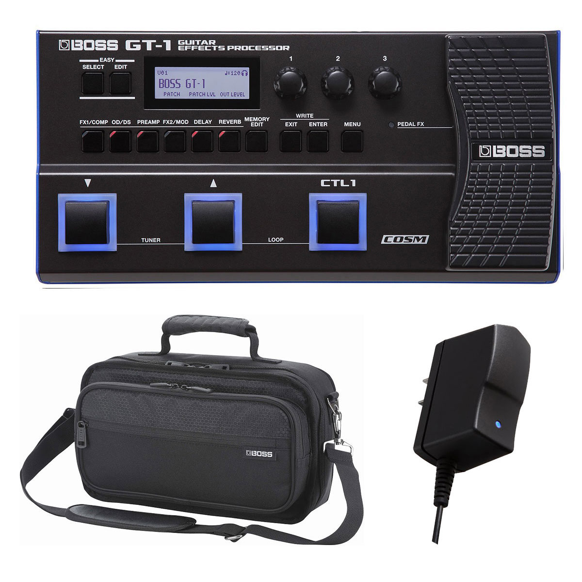 乐天商城 - BOSS / GT-1 Guitar Effects Processorマルチエフェクター 初心者 ボス ギター エフェクター[純正キャリングケース(CB-BM-S) + 純正アダプター(PSA-100S)]【YRK】【PTNB】