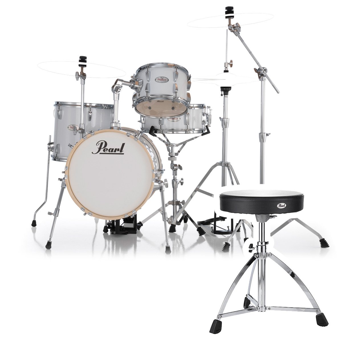 Pearl / MT564/C-D 33-PURE WITE 小口径 ドラムセット MIDTOWN ドラムスローンセット