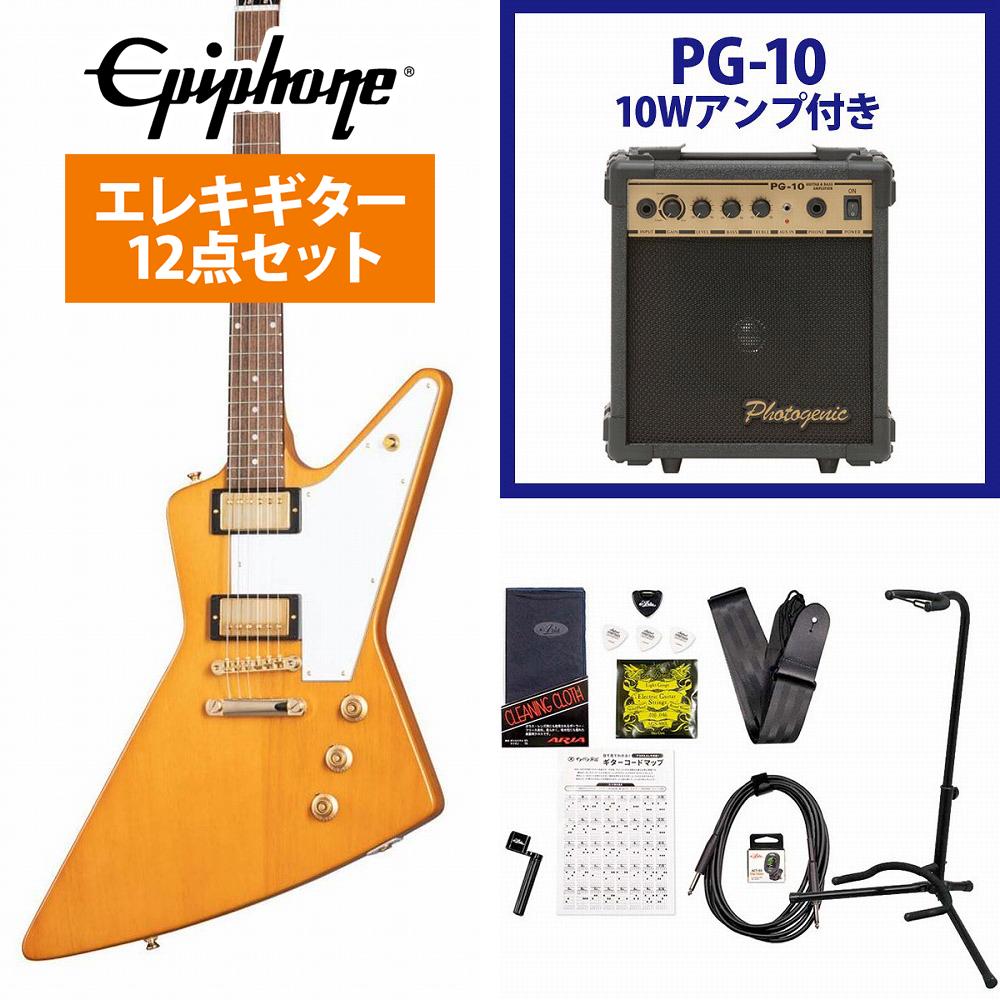 Epiphone / 1958 Korina Explorer (White Pickguard) Aged Natural PG-10AvtGLM^[S҃ZbgyYRKzs+4582600680067t