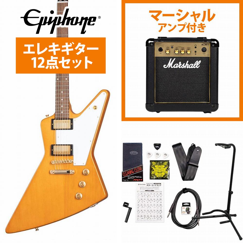 Epiphone / 1958 Korina Explorer (White Pickguard) Aged Natural MarshallMG10AvtGLM^[S҃ZbgyYRKzs+4582600680067t