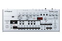 TB-303は、1987年以降のAcid House登場以降、その独特のシーケンスによるフレーズと野太いむき出しのシンセ・ベース・サウンドで人気を博し、発売から30年以上経過した現在までその人気が絶えることがありません。Roland Boutique TB-03は、そのTB-303をACBテクノロジーにより忠実に再現しつつ、機能面では実用性を重視しアップデート。さらに新規パーツを多数採用し、その外観をも継承しています。 【TB-303のサウンドをACBで忠実に再現】 TB-03は、オリジナルTB-303と同様にノコギリ波と矩形波の2つのオシレーターを切り替えて使用することが可能。「TUNING」「CUTOFF FREQ」「RESONANCE」「ENV MOD」「DECAY」「ACCENT」といったTB-303に備えられていた6つのパラメーター・ノブも用意されています。絞りきると地を這うような重低音を発生させる「CUTOFF FREQ」。TB-303特有のシンセサイザーらしい「RESONANCE」と「ENV MOD」の組み合わせによる独特のスウィープ。そして、最も特徴的な「ACCENT」による音色変化も再現されています。オフセットで自由に音程を変更できる「TUNING」もリアルタイムにアンサンブルに合わせ込むことのできる最高のパラメーターです。 【特徴的なオリジナルの挙動を再現したシーケンサー】 そのサウンドと並び、TB-303の最大の特徴である「シーケンサー」もACBにより完全再現。純粋なポルタメントでは表現することができない「ACCENT」と「SLIDE」が絡み合った時のダイナミックな音色変化をも再現しています。 また、オリジナルのTB-303では、一つのパターンを制作する場合、音程/音のタイミング/ACCENT/SLIDEをそれぞれ別々に打ち込む必要があり、熟練が必要だと言われています。TB-03ではこのオリジナルの打ち込み方法も残しながらも、新たにステップ・レコーディング・モードを追加。簡単にTB特有のフレーズを再現することができます。さらに、ライト・モードとプレイ・モードを自由に行き来することができるため、ライブでの即興演奏やレコーディングでの瞬時の手直しが容易に可能です。 【実用性を向上させるエフェクトを搭載】 TBサウンドと最高のマッチングを実現するべく、TB-03には本体に専用エフェクターを搭載。「OVERDRIVE」には歪み系エフェクトを3種類。「DELAY」にはテープ・エコーやリバーブなど3種類を用意。外部エフェクターを用意することなく、サウンドのバリエーションを容易に作り出すことができます。 【外部機器との連携方法も充実】 TB-03は外部機器との親和性も充実。MIDIによるTB-03と外部機器との同期演奏はもちろん、アナログ・トリガー入力を使用すればRoland BoutiqueシリーズのTR-09、TR-808などのヴィンテージ・リズムマシン、モジュラー・シンセサイザーとの同期演奏も可能です。また、Roland Boutiqueの鍵盤ユニット K-25m やMIDIキーボード、USBを介してのDAWからのノート信号でTBサウンドを演奏することもできます。また、オリジナルTB-303同様に、TB-03のシーケンサーで作ったフレーズをCV/GATE信号として出力することも可能。外部のアナログ・シンセサイザーをコントロールするためのシーケンサーとしても活用できます。 【徹底的にこだわった外観】 他には例を見ないTB-303の特徴的なつまみやスイッチを新規パーツにより再現。さらに、金属を使った筐体、シーケンサーの入力時に便利な7セグメント4桁ディスプレイの搭載など、オリジナルのTB-303よりもゴージャスな仕様になっています。 【Roland Boutiqueの特徴も継承】 Roland Boutiqueの特徴である傾斜をつけたセッティングも、TB-03本体のみで実現。スペースの少ないDJブースやデスクトップ上でのセッティングも容易です。 また、内蔵スピーカーと充電式ニッケル水素電池（単 3 形）×4、もしくはアルカリ電池（単 3 形）×4での駆動を実現。屋外での演奏までをも実現しています。 ■主な仕様 ●ユーザー・メモリー パターン：96（4グループ（I、II、III、IV）×3セクション（A、B、C）×8パターン） トラック：7 ●ウェーブフォーム 2（SAW、SQUARE） ●コントローラー VOLUMEつまみ TUNINGつまみ CUT OFF FREQつまみ RESONANCEつまみ ENV MODつまみ DECAYつまみ ACCENTつまみ OVERDRIVEつまみ DELAY TIMEつまみ DELAY FEEDBACKつまみ WAVE FORMスイッチ TRACK PATT. GROUPセレクター MODEセレクター TEMPOボタン VALUEつまみ PATTERN CLEARボタン RUN/STOPボタン PITCH MODEボタン FUNCTIONボタン 鍵盤ボタン（C、C#、D、D#、E、F、F#、G、G#、A、A#、B、C） TIME MODEボタン TRANSPOSE UP／DOWNボタン ACCENTボタン SLIDEボタン BACKボタン TAPボタン ●エフェクト オーバードライブ（オーバードライブ／ディストーション） ディレイ（テープ・エコー／デジタル・ディレイ／リバーブ） ●表示器 7セグメント4桁（LED） PITCH MODE LED NORMAL MODE LED TIME MODE LED ●接続端子 TRIGGER IN端子：モノ・ミニ・タイプ CV OUTPUT端子：モノ・ミニ・タイプ GATE OUTPUT端子：モノ・ミニ・タイプ PHONES端子：ステレオ・ミニ・タイプ OUTPUT端子：ステレオ・ミニ・タイプ MIX IN端子：ステレオ・ミニ・タイプ MIDI（IN、OUT）端子 USB端子：USBマイクロBタイプ（オーディオ、MIDI対応） ●電源 充電式ニッケル水素電池（単3形）×4 アルカリ電池（単3形）×4 USBバス電源 ●消費電流 500mA（USBバス電源） ●連続使用時の電池の寿命 充電式ニッケル水素電池（単3形）：約5時間 ※電池の仕様、容量、使用状態によって異なります。 ●外形寸法 308（幅）×130（奥行）×52（高さ）mm ●質量（電池含む、Boutique Dock含まず） 940g ●付属品 Boutique Dock：DK-01（シルバー） 取扱説明書 DK-01取扱説明書 安全上のご注意ちらし 保証書 ローランド ユーザー登録カード アルカリ電池（単3形）×4 ■保証:1年 UD20160906