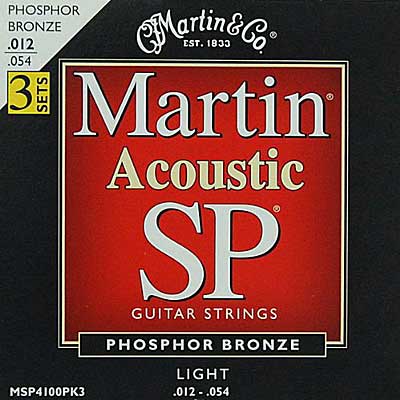 Martin / SP Studio/Performance Phosphor Bronze MSP4100PK3 (3set Pack) Light 12-54 【★お取り寄せ】