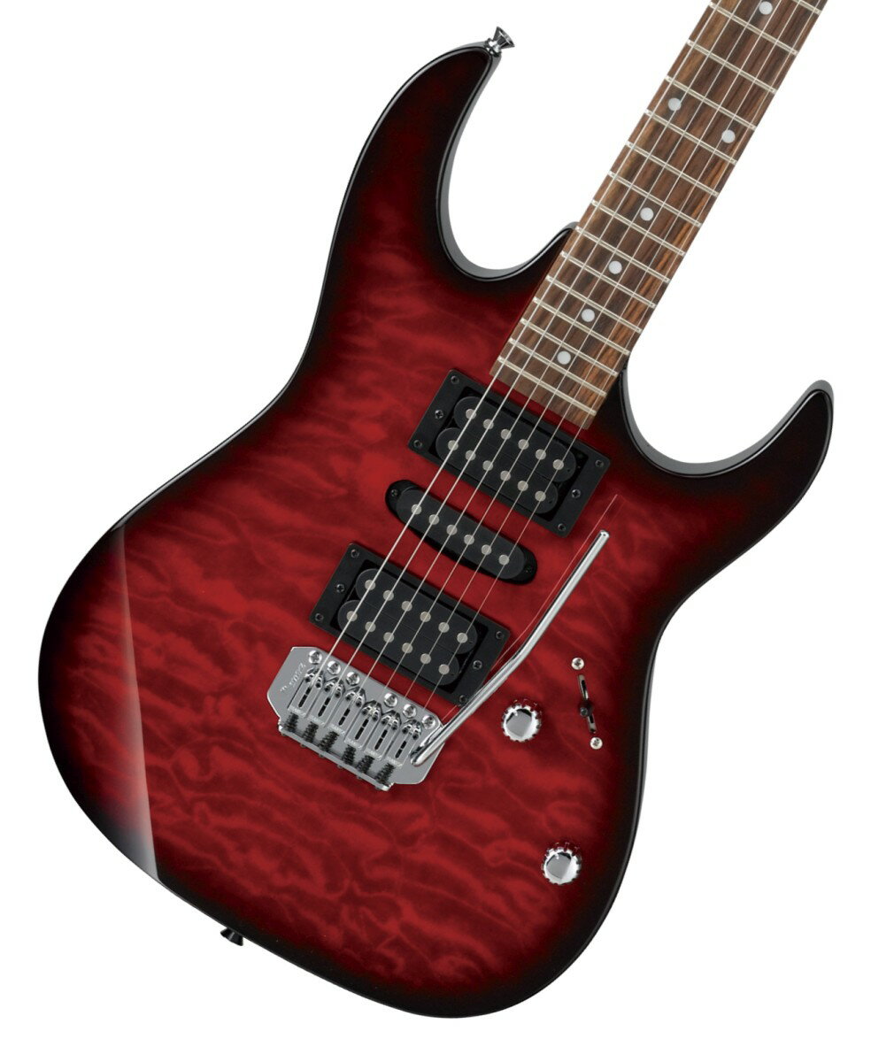 Ibanez / GRX70QA-TRB Transparent Red Burst GIO Series アイバニーズ 入門用 豪華なキルトトップ 《 4582600680067》《純正ストラッププレゼント / 2100000692644》