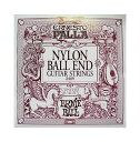 ERNiE BALL / Ernesto Palla Nylon Classical #2409 Black Nylon Ball End 28-42 【★お取り寄せ】