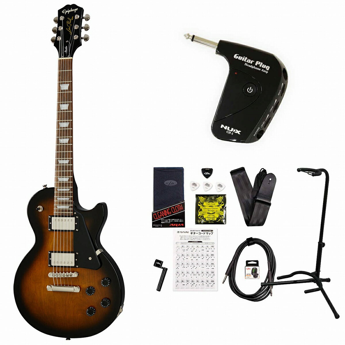 Epiphone / Inspired by Gibson Les Paul Studio Smokehouse Burst GstH X|[ X^WI GP-1AvtGLM^[S҃Zbgs+4582600680067tyYRKz