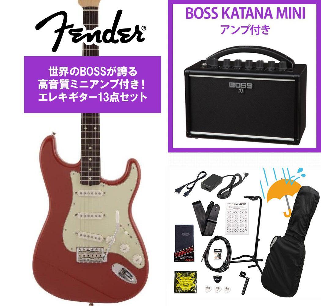 Fender / Made in Japan Traditional 60s Stratocaster Rosewood FB Fiesta Red BOSS ...