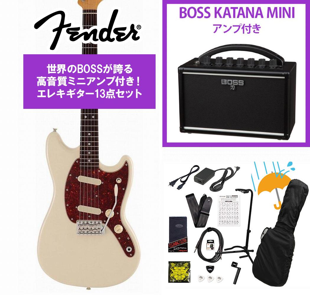 Fender / Made in Japan CHAR MUSTANG Rosewood FB Olympic White BOSS KATANA MINI ��...