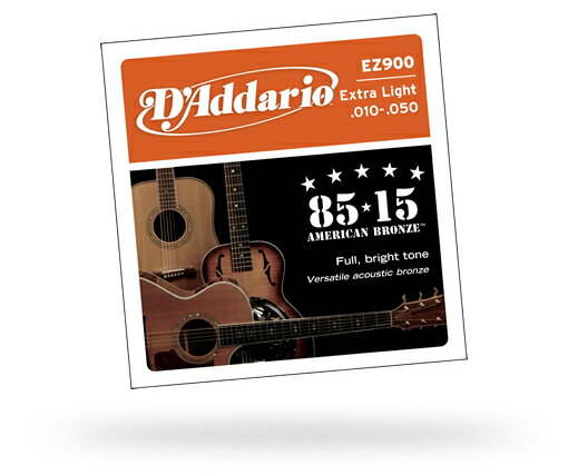 D'Addario / 85/15 American Bronze EZ900 Extra Light 10-50 【★お取り寄せ】