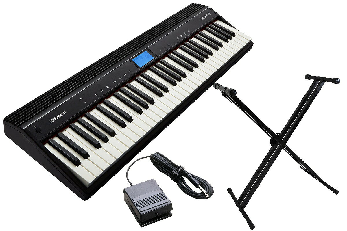 【あす楽対象商品】Roland ローランド / GO-61P GO:PIANO 【スタンドセット！】エントリー・キーボード【PNG】