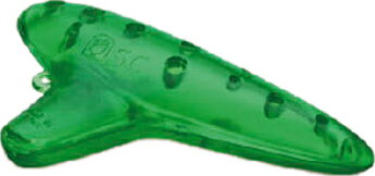 ナイト製のプラスチックオカリナ。 サイズ(約)：25×115×75mm 重量(約)：30g カラー：Green UD20141112