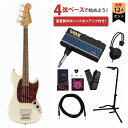 Squier by Fender / Classic Vibe 60s Mustang Bass Laurel Olympic White VOXヘッドホンアン...