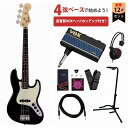 Fender / Made in Japan Junior Collection Jazz Bass Rosewood FB Black VOXヘッドホンアンプ...