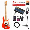 Fender / Player II Jazz Bass Maple FB Coral Red VOXヘッドホンアンプ3付属エレキベース初心者セットR【YRK】