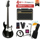 YAMAHA / BB234 ブラック(BL) BB200 Series Broad Bass VOXアンプ付属エレキベース初心者セットR【PNG】