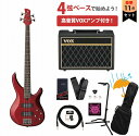 YAMAHA / TRBX304 キャンディアップルレッド(CAR) TRBX300シリーズ TRBX アクティブベース VOXアンプ付属エレキベース初心者セッ...