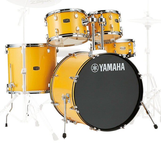 YAMAHA / RDP2F5 YLメローイエロー ヤマハ ライディーン 22BD ドラム シェルセット【お取り寄せ商品】【PNG】