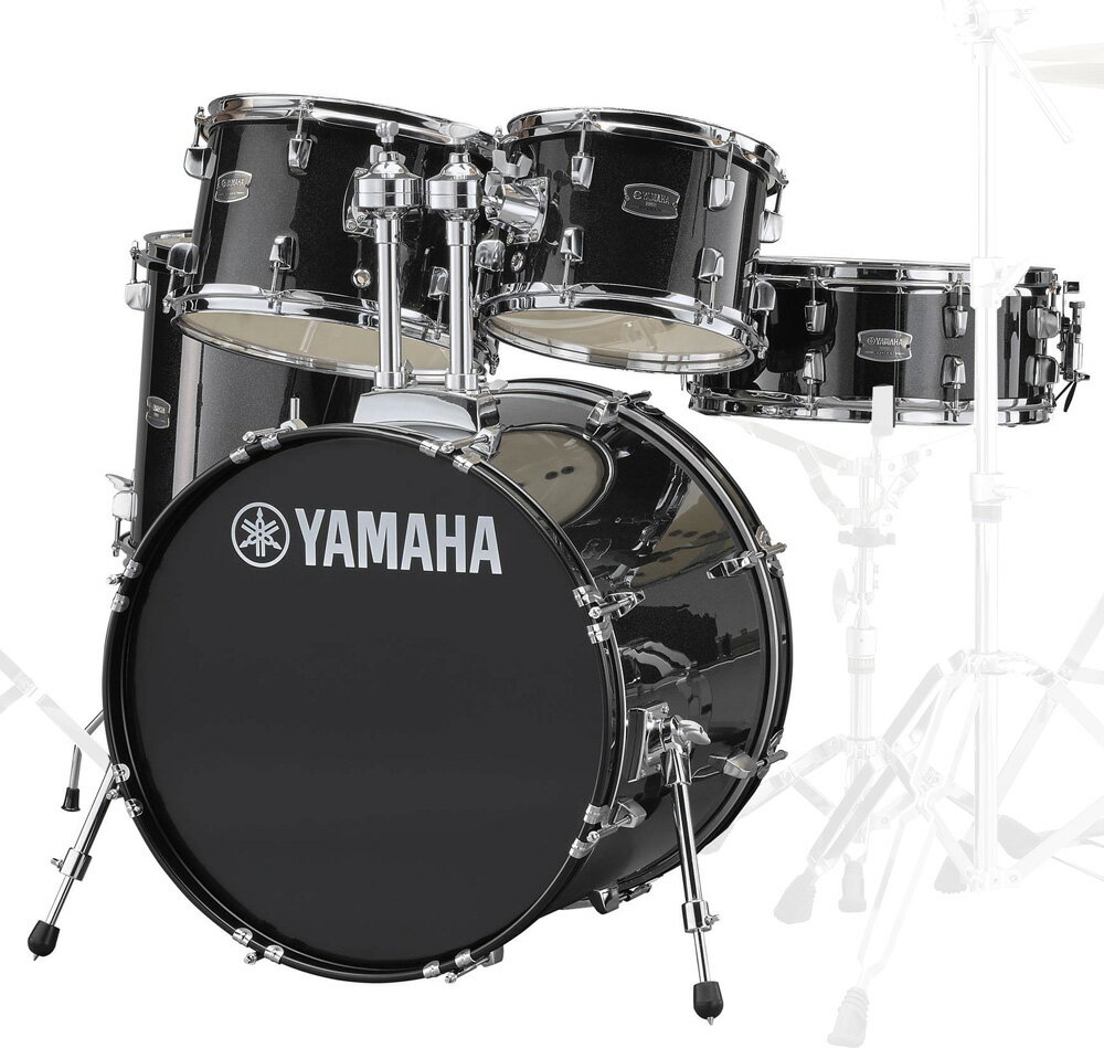 YAMAHA / RDP0F5 BLGブラックグリッター ヤマハ ライディーン 20BD ドラム シェルセット【お取り寄せ商品】【PNG】