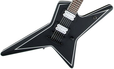Jackson / USA Signature Gus G. Star Satin Black with White Pinstripes ジャクソン【お取り寄せ商品】
