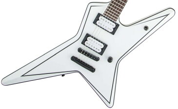 Jackson / USA Signature Gus G. Star Satin White with Black Pinstripes ジャクソン【お取り寄せ商品】