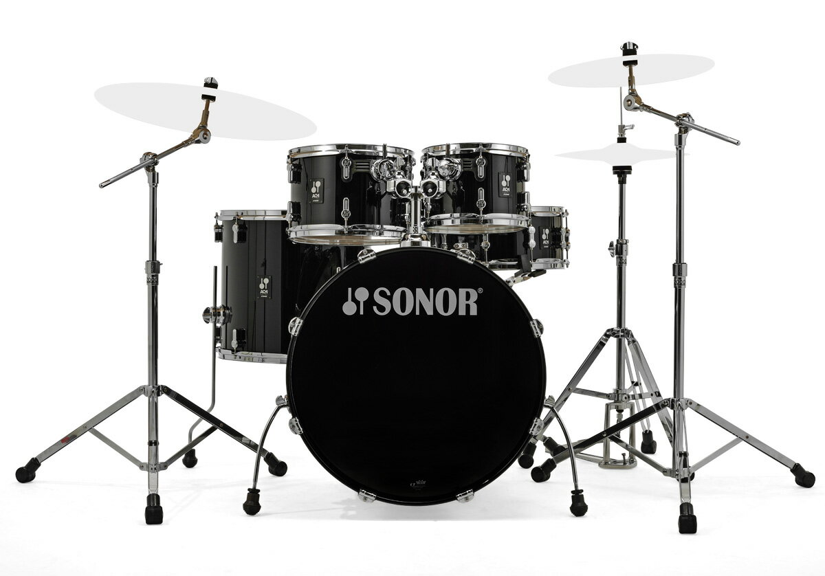 SONOR / SN-AQ1SG #PBピアノブラック ソナー ドラムセット AQ1 Stage Set 22BD スタンダードサイズ /シンバル別【お取り寄せ商品】