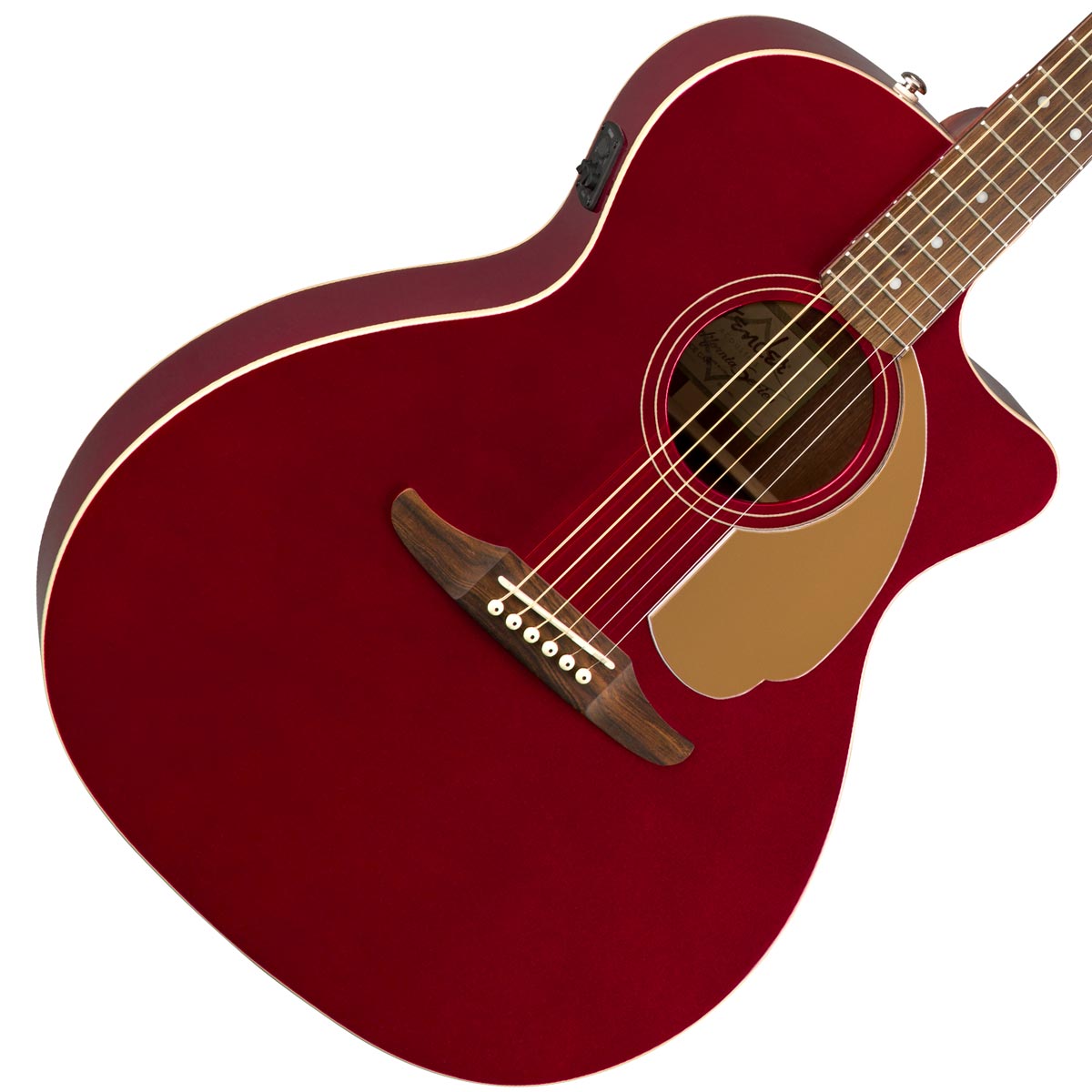 【タイムセール：7日12時まで】【在庫有り】 FENDER / NEWPORTER PLAYER CANDY APPLE RED (CAR)【CALIFORNIA SERIES】 フェンダー アコースティックギター エレアコ 【YRK】【新品特価】