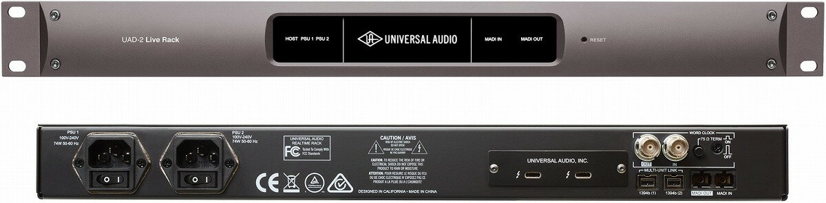 Universal Audio ユニバーサルオーディオ / UAD-2 Live Rack CORE ライブサウンド用リアルタイムUADエフェクトプロセッサー【お取り寄せ商品】