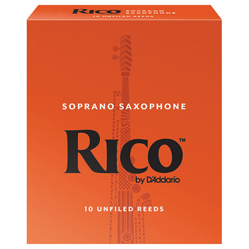 DAddario Woodwinds / RICO ソプラノサックス用リード オレンジ箱 10枚入 リコ ダダリオ 3 [LRIC10SS3]【お取り寄せ商品】