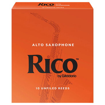 DAddario Woodwinds /RICO アルトサックス用リード オレンジ箱 10枚入 リコ ダダリオ 3 1/2 [LRIC10AS3.5]【お取り寄せ商品】