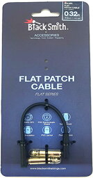 BLACK SMITH / FLAT PATCH CABLE 10cm 0.32ft パッチケーブル