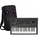 持ち運びに便利なリュックケース(MP-TB1)がセットでお買得！ 【セット内容】 ●KORG / minilogue xd ●SEQUENZ / MP-TB1-BK 音作りとパフォーマンスの可能性を高め、進化した新世代のアナログ・シンセサイザー。 新世代のアナログ・シンセサイザーは、本物のアナログ・サウンドをリアルタイムで知らない新しい世代にこそ届けたい。そういった強い思いで開発されたminilogueは、アナログ・シンセサイザーを一気に身近な存在に変えました。 このminilogue xdは、本物のアナログ・サウンドだけが与えることができる感動、電子楽器を操ることの喜びを知った人々に、デジタル・マルチ・エンジン、エフェクト、強化したシーケンサーやマイクロ・チューニング機能を新たに加え、さらなる音作りの楽しさ、パフォーマンスの可能性を提供します。 minilogueを超えられるのは、minilogueだけです。 クラスの常識を破壊する、アナログ・シンセサイザー回路。 4ボイス・ポリフォニックによるアナログ・シンセシス。本物のアナログ・サウンドが大きなインパクトを与えたminilogueのアナログ・シンセサイザー回路を、minilogue xdではさらにブラッシュアップしました。 構成は2VCO + MULTI ENGINE、1VCF、2EG、1VCA、1LFO。オシレーターの倍音を形成するウェーブ・シェイプや、シンク／リング・スイッチ、などシリーズ共通の特徴的な回路に加え、クロス・モジュレーションや効きの鋭い2ポール・ローパス・フィルター、サウンドに太さを加えるドライブ・スイッチを搭載。どのパラメーターもシリーズ製品をベースに細部までチューンナップを施しています。そのサウンドはアナログならではの暖かみを感じるパッドからファットなベース、抜けの良いリードまで、あらゆるバリエーションをカバーします。 もちろん自分で作ったプログラムは本体にセーブすることが可能。200のプリセットを始め、全部で500プログラムを保存することができます。 デジタル・マルチ・エンジン搭載。 2つのアナログVCOに加え、3つめのオシレーターとして搭載されたマルチ・エンジンは、デジタル・サウンドの魅力を提供します。ノイズ、VPM、ユーザー・スロットという3つの異なる音源タイプを搭載したこのエンジンは、アナログとは違うサウンドの特色を活かして、アナログ・エンジンと一緒に鳴動させることで、ハイブリッドな音作りの可能性を無限に拡げます。 ■ノイズ・ジェネレーター パーカッシブな音色やSEサウンドに欠かせない4タイプのノイズ・ジェネレーター。デジタル・フィルターによる、ノイズ・カラーのダイレクトな変化を味わえます。 ■VPMオシレーター 2オペレーター構成のVPM（Variable Phase Modulation）/ FMオシレーター。複雑な倍音を含む金属的でシャープなサウンドは、アナログでは決して得られないもの。16タイプのオシレーターとSHAPEノブ・コントロールが、複雑な音作りを直感的に導きます。 ■ユーザー・オシレーター 自作やインターネット上のオシレーター・プログラムをロードできるユーザー・オシレーター。16スロットを備え、プリセットとしてモーフィング・ウェーブテーブル・オシレーターを1タイプ内蔵しています。 高品位なデジタル・エフェクト。 32bit float処理のハイクオリティなデジタル・エフェクトが、minilogue xdのサウンドをさらに磨き上げます。モジュレーション・エフェクト、リバーブ、ディレイの3系統を同時使用可能で、コーラスやアンサンブル、暖かみのあるテープ・ディレイ、多彩なリバーブなど、幅広いバリエーションから選ぶことができます。またユーザー・エフェクト・スロットには、自作のエフェクト・プログラムをロードすることが可能です。 無限の可能性を引き出すユーザー・カスタマイズ。 minilogue xdは、オープン環境によるカスタマイズの可能性を提供します。16個のユーザー・オシレーター・スロットと16個のユーザー・エフェクト・スロットを、カスタマイズのために本体に予め用意。専用のライブラリアン・ソフトウェアを経由して、SDK（Software Development Kit）で作られたオシレーターやエフェクト・プログラムを本体へロードすることが可能です。 拡張されたデジタル・オシレーターとアナログ・シンセシスの融合によって、どのようなサウンドを生み出すのか。オリジナル・プログラムの作成、コードのシェア、そしてユーザー・コミュニティ。まずはコルグが提供するサンプル・コードから試してみてください。 16個のボタンで操るポリフォニック・ステップ・シーケンサー。 16ステップのステップ・シーケンサーは、リアルタイムRECとステップRECに対応。16個のステップ・ボタンをダイレクトに選択できるため、ステップの音の差し替えやミュートなど素早いエディットや即興パフォーマンスが可能です。さらにノブの動きを4つまで記憶してサウンドに時間的な変化を与えるモーション・シーケンスは、連続的な値の変化だけでなく、ステップごとに断続的に値を記憶することが可能に。各ステップにそれぞれ異なる音作りをして配置できるため、例えば一つのプログラムからドラム・パターンやSEを作るなど、アイデア次第で使い方も拡がります。 作り込まれたインターフェース。 ■ジョイスティック ピッチ・ベンドやモジュレーション・デプスなどをコントロール。上下方向には任意のパラメーターをアサインすることもできます。 ■ボイス・モード minilogue xdのために選ばれた4つのボイス・モードを搭載。 - POLY：4ボイスのポリフォニック・シンセとして動作。 - UNISON：4ボイスがユニゾンとなり、モノフォニック・シンセとして動作。 - CHORD：1〜4ボイスによるコードを発音。 - ARP / LATCH：（ARP）シーケンサー動作時も併用可能な最大4音のアルペジエーターが動作 / （LATCH）ラッチのオン、オフ切り替え。 また同じくボイス・モード・デプス・ノブを搭載し、それぞれのモードに対しての効果を与えます。 - POLY：右へ回すとDUOモードに切り替わり、デチューンが深くなります。 - UNISON：右へ回すとデチューンが深くなります。 - CHORD：モノ、またはコードの種類を選択します。 - ARP / LATCH：（ARP）アルペジエーターのタイプを選択。 ■マイクロ・チューニング monologueに搭載された、各鍵盤を個別にピッチ調整できるマイクロ・チューニング機能を搭載。Aphex TwinやDorian Concept作成のものを含む23のプリセット・チューニングを内蔵し、6つのユーザー・スケール、6つのユーザー・オクターブを登録可能です。 著名なミュージシャンたちのプリセット・チューニングを実際に使ってみることで、自分自身のオリジナル・チューニングへと昇華してください。 ■オシロスコープ / モーション・ビュー表示 大きくなった有機ELディスプレイには、音を電気信号の波形として表示するオシロスコープ機能を搭載。パラメーターの変化をリアルタイムに目で追う、その視覚的フィードバックはシンセサイザーの仕組みの理解を助けるとともに、中毒的な楽しさをもたらします。また記憶したモーション・シーケンスの動きを視認できるモーション・ビューも表示可能です。 充実の入出力端子 ■ステレオ出力になったアウトプット ステレオ・エフェクターを最終段に搭載し、出力端子もステレオ化。ディレイやリバーブ、コーラスなど空間系のエフェクトによって、分厚いアナログ・シンセ・サウンドやきらびやかなデジタル・シンセ・サウンドが一層際立ちます。 ■ダンパー端子を搭載 アーティストやユーザーからの要望に応え、ダンパー端子を搭載しました。 ■CV IN端子を2系統搭載 電圧レベルが-5V〜+5VのCV IN端子を2系統搭載。CV/Gateのほかモジュレーション信号も入力可能で、ジョイスティックの上下方向と同様のパラメーターを外部機器からコントロールすることができます。 UD20190207