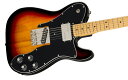 70年代のテレキャスターの進化を忠実に再現したモデル Classic Vibe ‘70s Telecaster Customは、70年代のTelecaster(R)の進化を忠実に再現したモデルです。フェンダーデザインのアルニコシングルコイルと、ワイドレンジなハムバッキングピックアップを搭載。素晴らしいトーンを生み出します。滑らかで快適な9.5インチラジアスの指板とタイトなフレットを備え、プロファイルされたネック形状は、スリムで快適なC型タイプです。バレルサドル採用のブリッジは、ボディ裏に弦通しするヴィンテージスタイルです。このクラシックなSquierモデルは、70年代のヘッドストックデカール、ニッケルメッキのハードウェア、伝統的な雰囲気で、滑らかなヴィンテージ色の光沢あるネック仕上げが特徴です。 主な仕様 Body MaterialPoplarBody FinishGloss PolyurethaneNeckMaple, “C” ShapeNeck FinishTinted Gloss UrethaneFingerboardMaple, 9.5” (241 mm)Frets21, Narrow TallPosition InlaysBlack Dots (Maple)Nut (Material/Width)Bone, 1.650” (42 mm)Tuning MachinesVintage-StyleScale Length25.5” (648 mm)Bridge3-Saddle Vintage-Style Strings-Through-Body TeleR with Chrome Barrel SaddlesPickguard3-Ply BlackPickupsFenderR Designed Alnico Single-Coil (Bridge), N/A (Middle), FenderR Designed Wide Range Humbucking (Neck)Pickup Switching3-Position Toggle Position 1. Bridge Pickup, Position 2. Bridge and Neck Pickups, Position 3. Neck PickupControlsVolume 1. (Neck Pickup), Volume 2. (Bridge Pickup), Tone 1. (Neck Pickup), Tone 2. (Bridge Pickup)Control KnobsSkirted Amp KnobsHardware FinishNickelStringsNPS, 9-.042 Gauges ■付属品：ソフトケース、メーカー保証書 ■保証:2年 ※画像はサンプルです。 複数のモールに掲載されているため、売却に伴う商品情報の削除は迅速を心掛けておりますが必ずしもリアルタイムではございませんので、ご注文後に万一売り切れとなっておりました際は誠に申し訳ございませんがご容赦くださいませ。 UD20190328　