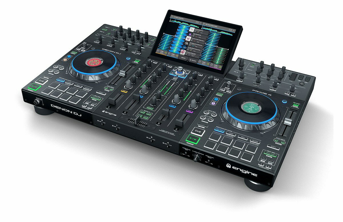Denon DJ デノン / Prime 4 4チャンネルスタンドアローンDJシステム【お取り寄せ商品】【PNG】