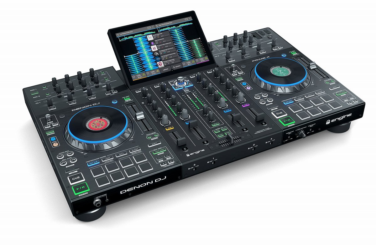 Denon DJ デノン / Prime 4 4チャンネルスタンドアローンDJシステム【お取り寄せ商品】【PNG】