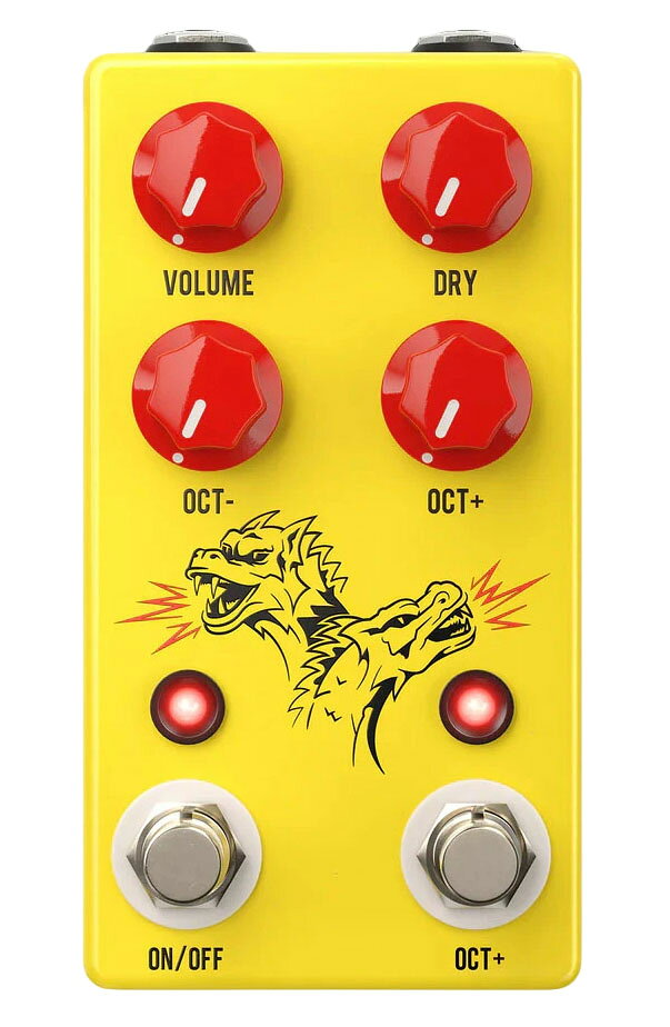 【新製品】JHS Pedals / DOUBLE DRAGON LO-FI OCTAVE モノフォニック・オクターブダウン/オクターブアップエフェクト ジェイエイチエスペダル 【国内正規品】