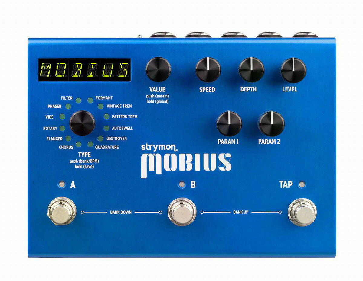Strymon / Mobius メビウス モジュレーション・エフェクター ストライモン トレモロ/フェイザー/コーラス【国内正規品】