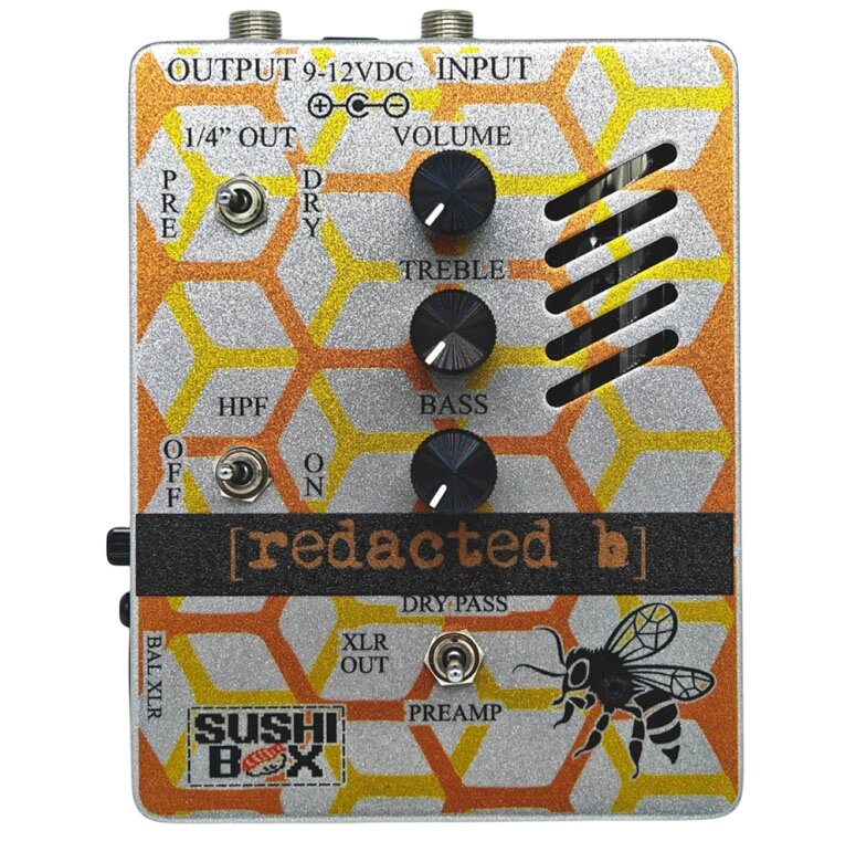 ［ベース用チューブ・プリアンプ］ SUSHI BOX FX / redacted b ベース用 エフェクター スシボックス 