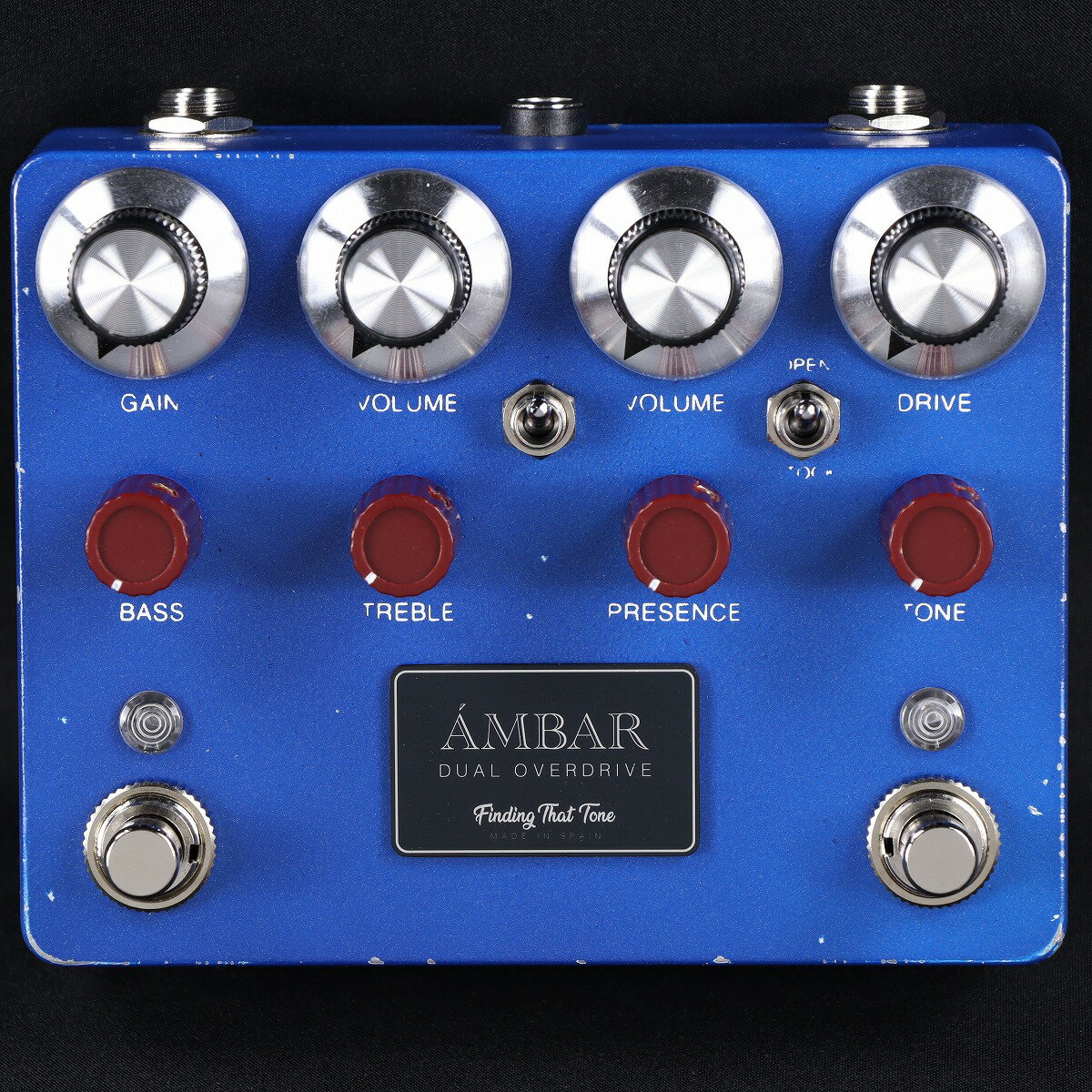 Musical Instruments - 《購入特典有り》【実物画像】Finding That Tone / AMBAR Custom Paint Relic Lake Placid Blue Oxblood Knob Dual Overdrive オーバードライブ [S/N：217] 【国内正規品】《Fenderギター/ベース用シールドケーブルプレゼント》